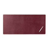 Burgundy Bonded Leather No Core Rollable Desk Mat, 32 x 15